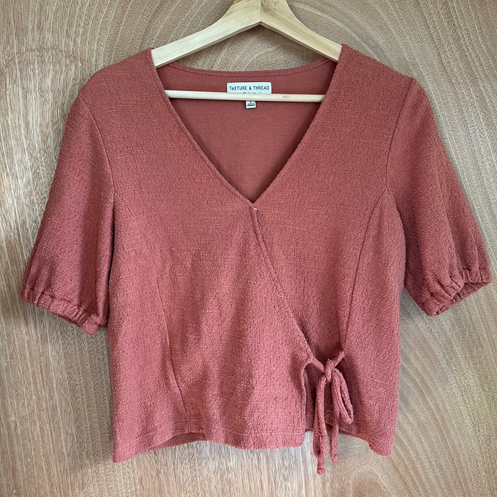 Cute Pink Madewell wrap top